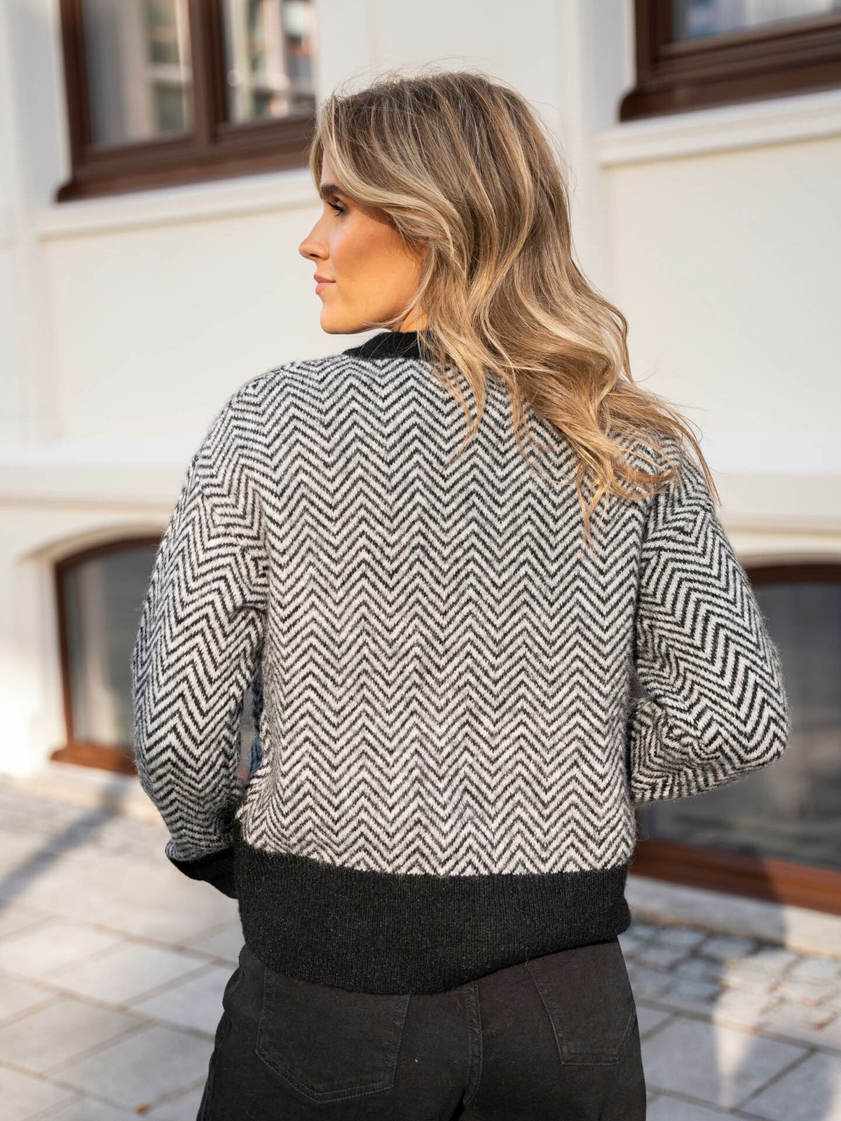 Selected Femme Heri Short Knit Cardigan Black LGM