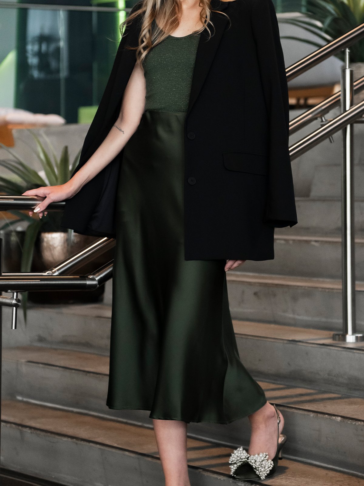 Selected Femme Lena High Waist Midi Skirt Duffel Bag