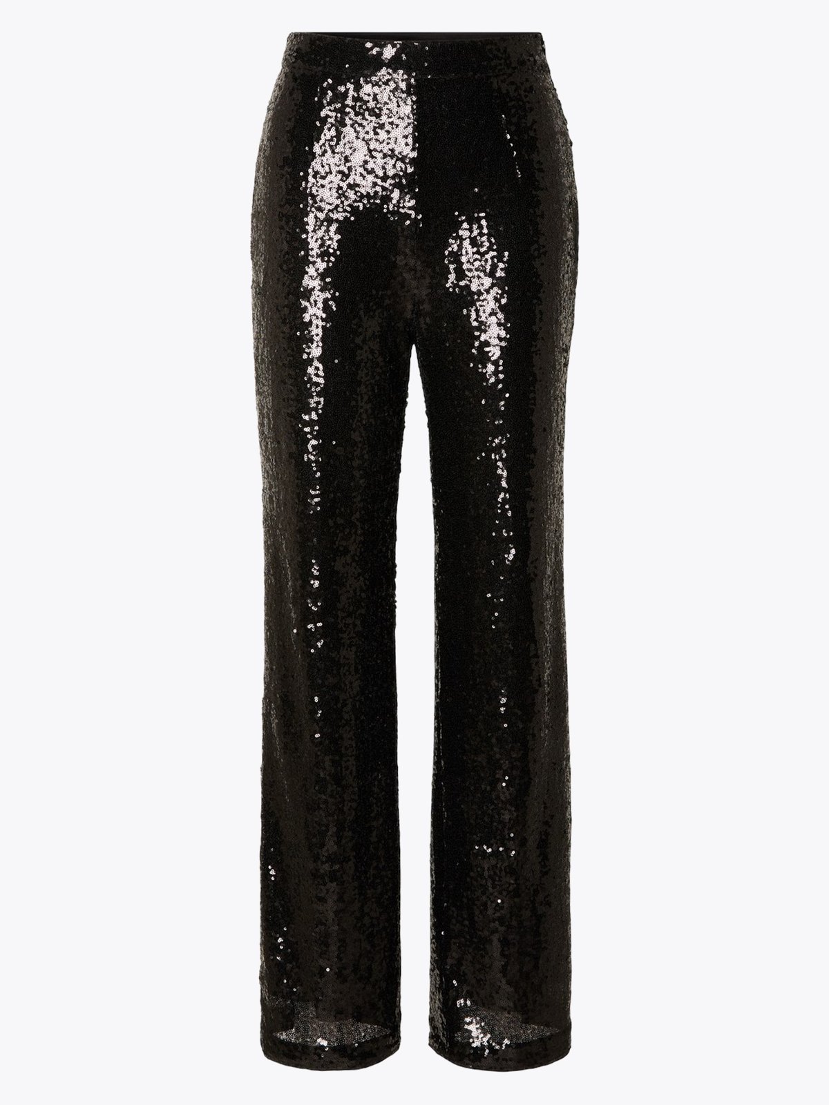 Selected Femme Alaia High Waisted Long Sequins Pant Black