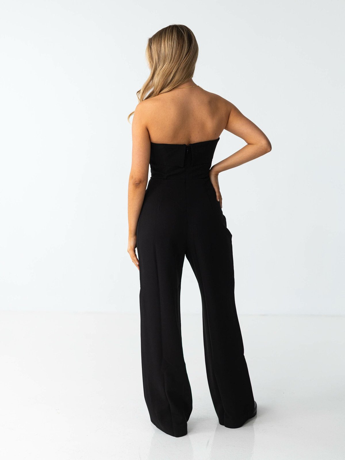 Selected Femme Vinelle Strap Jumpsuit Black