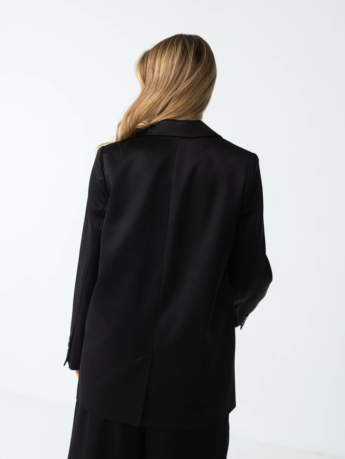 Selected Femme Tasja Long Sleeve Relaxed Blazer Black