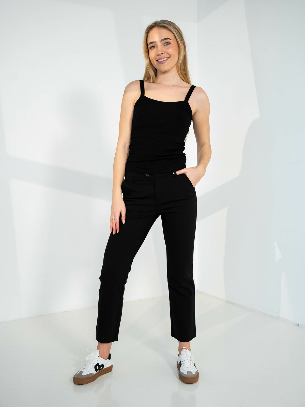 Selected Femme Celica Anna Strap Tank Top Black