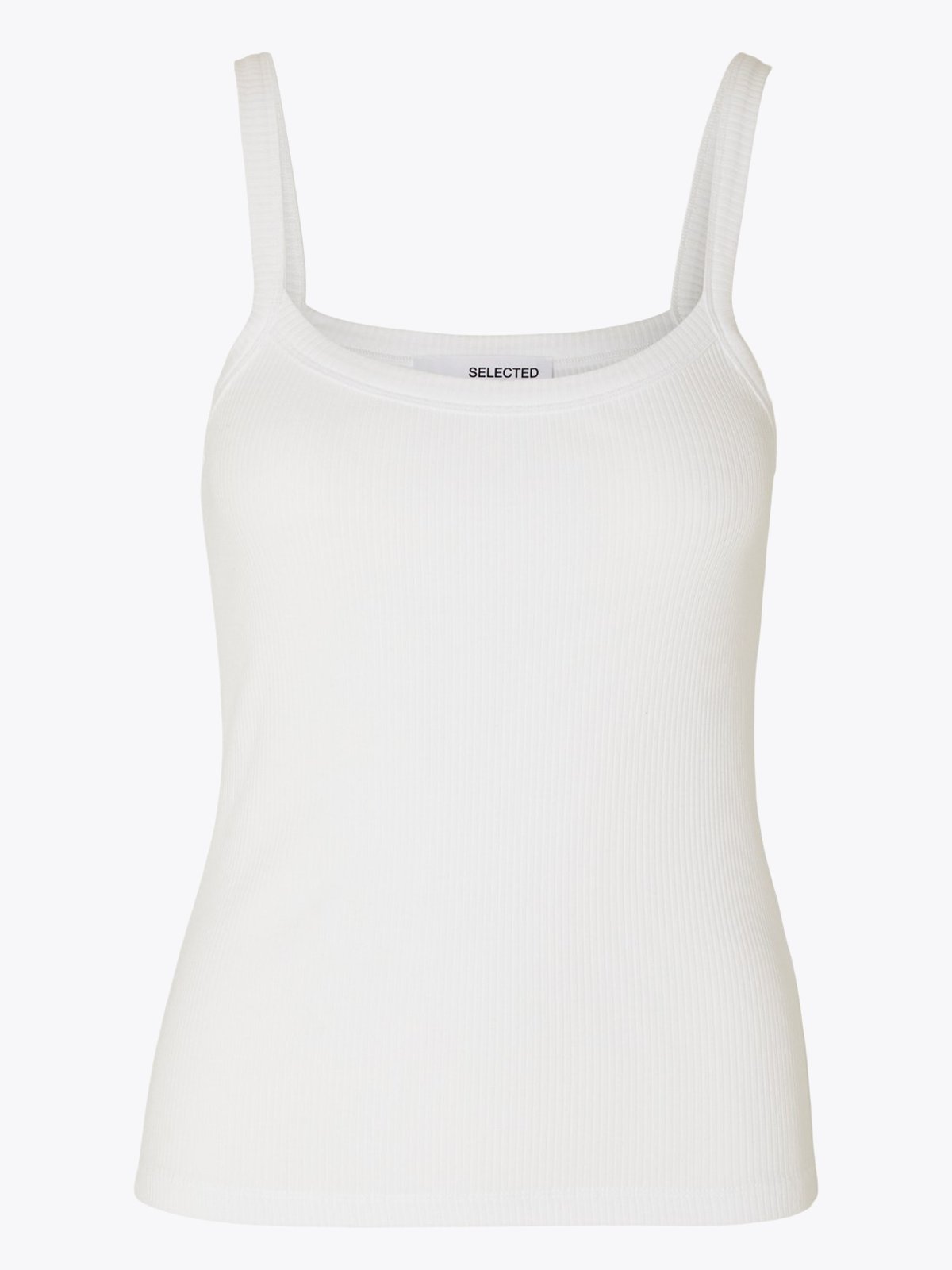 Selected Femme Celica Anna Strap Tank Top Bright White