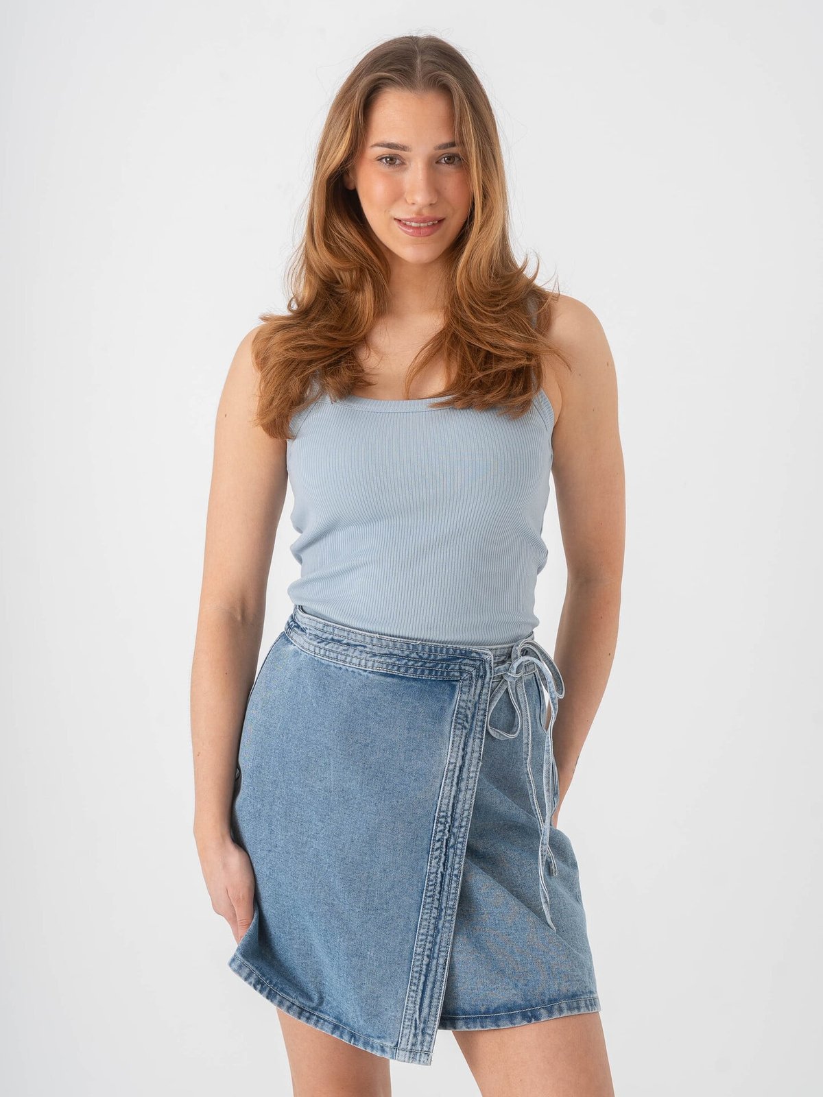 Selected Femme Celica Anna Strap Tank Top Dusty Blue