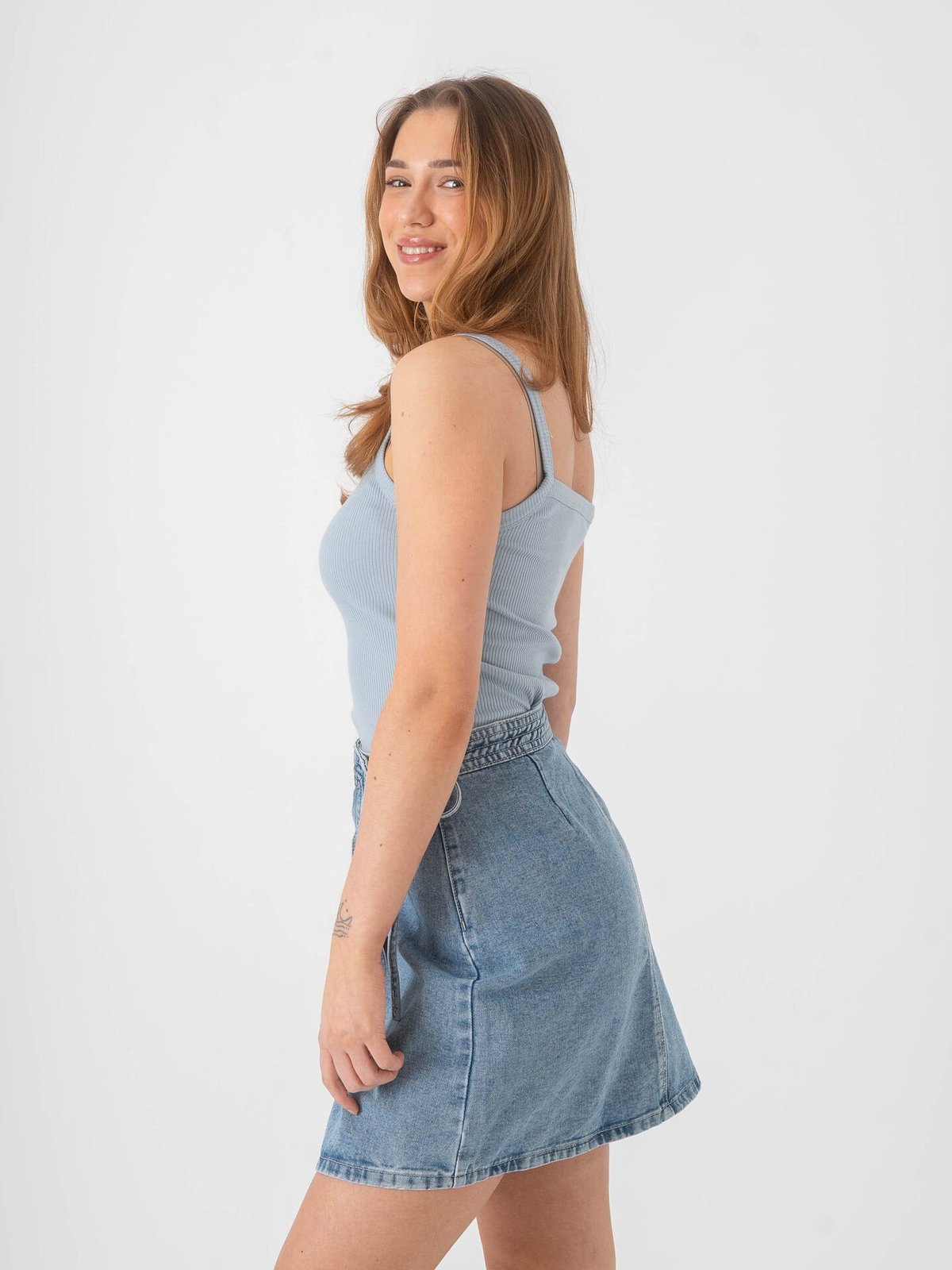 Selected Femme Celica Anna Strap Tank Top Dusty Blue