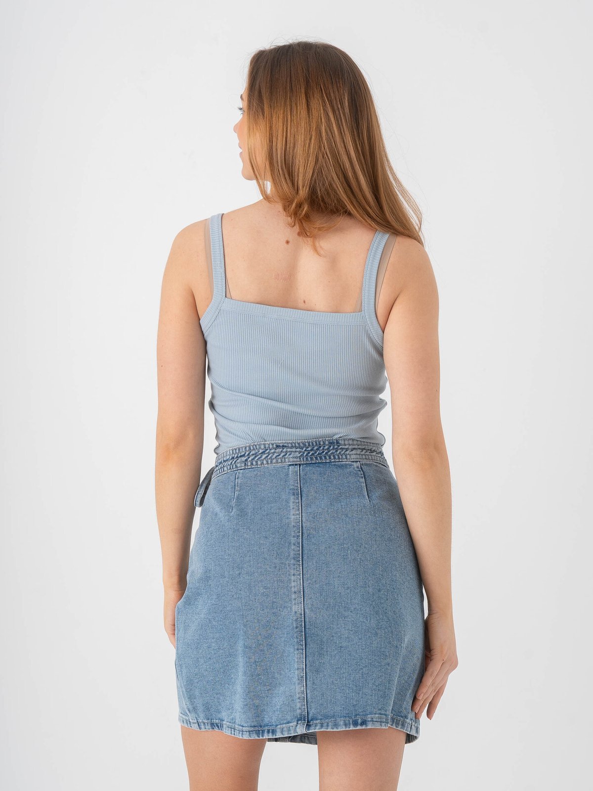 Selected Femme Celica Anna Strap Tank Top Dusty Blue