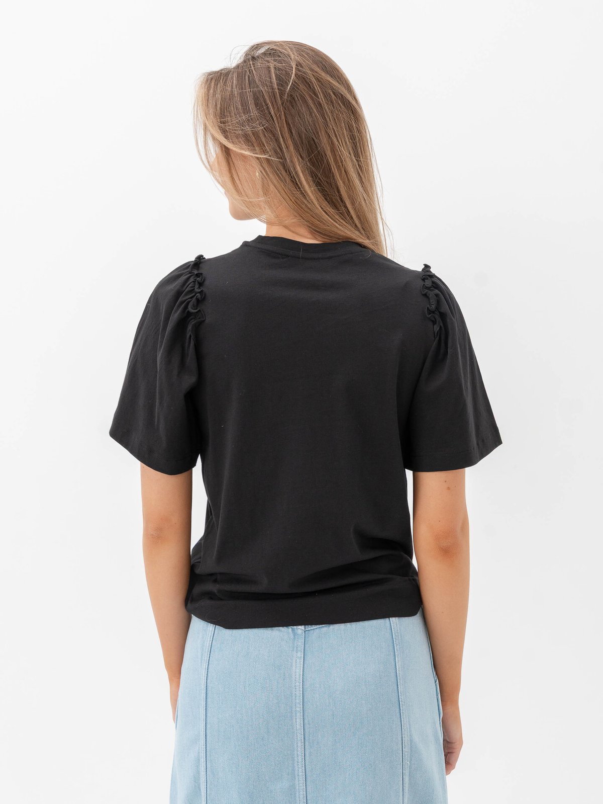 Selected Femme Penelope 2/4 Ruffle Tee Sort