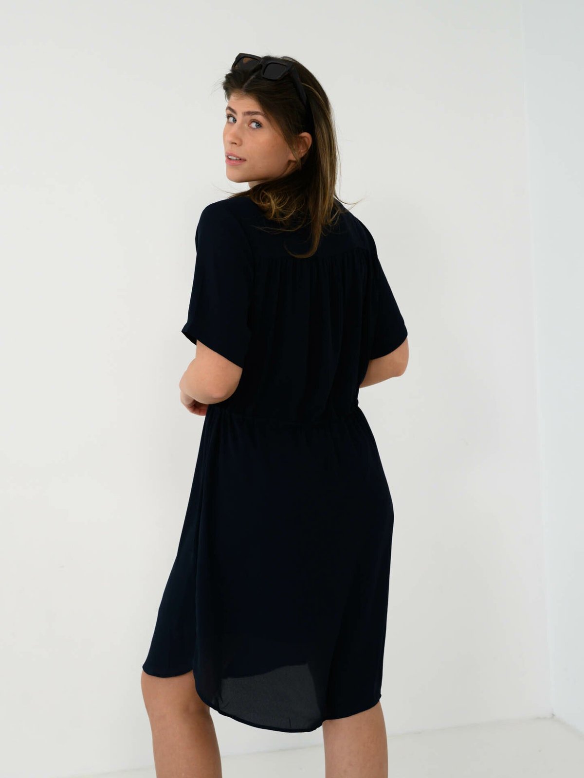 Selected Femme Damina SS Dress Dark Sapphire