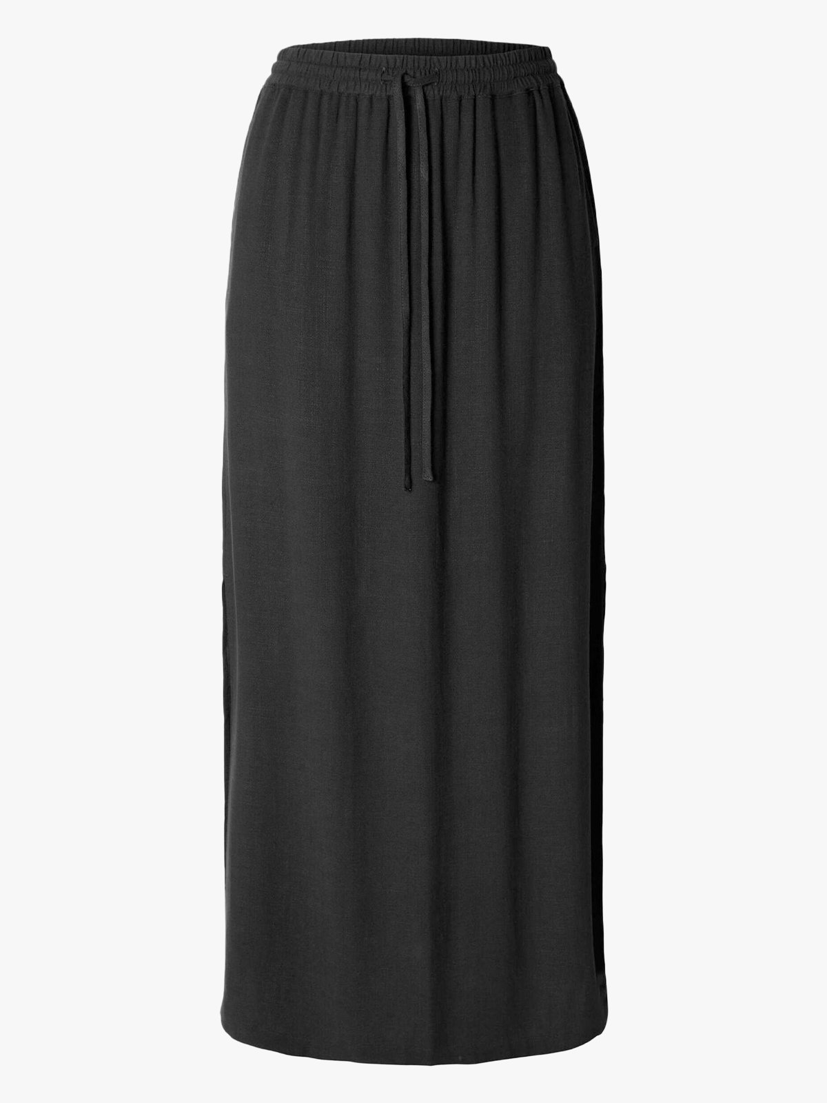 Selected Femme Viva High Waist Ankle Skirt Black