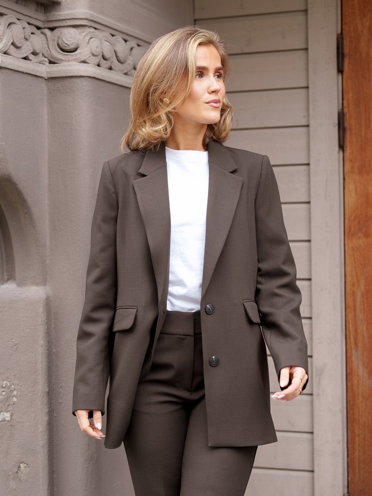 Selected Femme Rita Long Sleeve Relaxed Blazer Delicioso