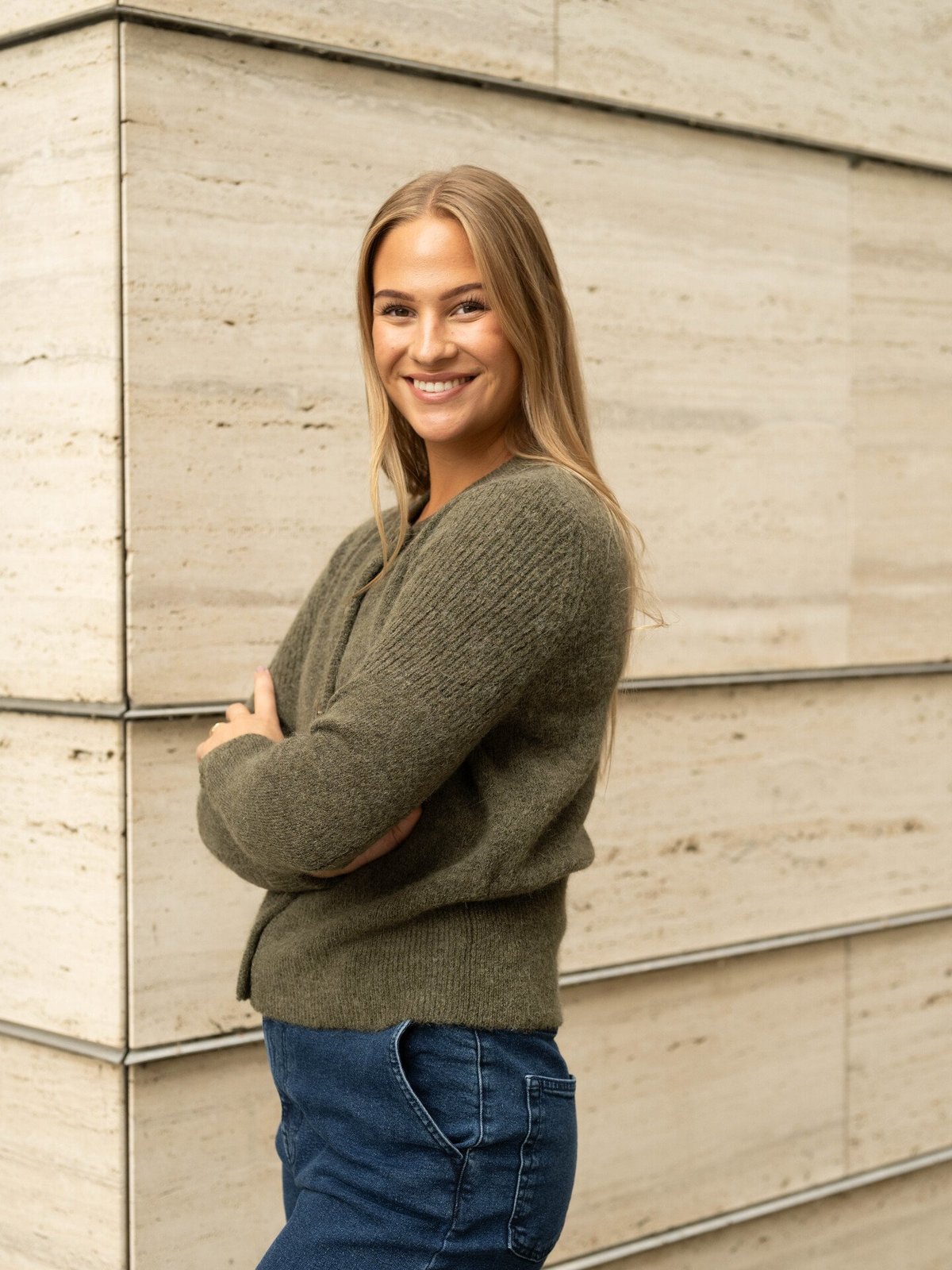 Selected Femme Sia Ras Long Sleeve Knit Cardigan Kalamata