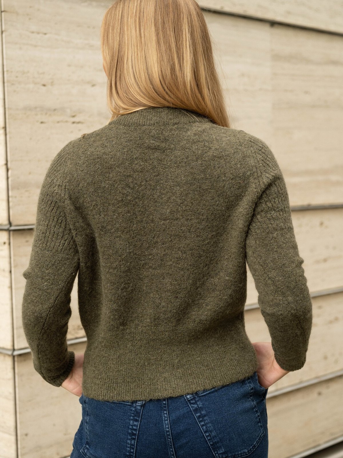 Selected Femme Sia Ras Long Sleeve Knit Cardigan Kalamata