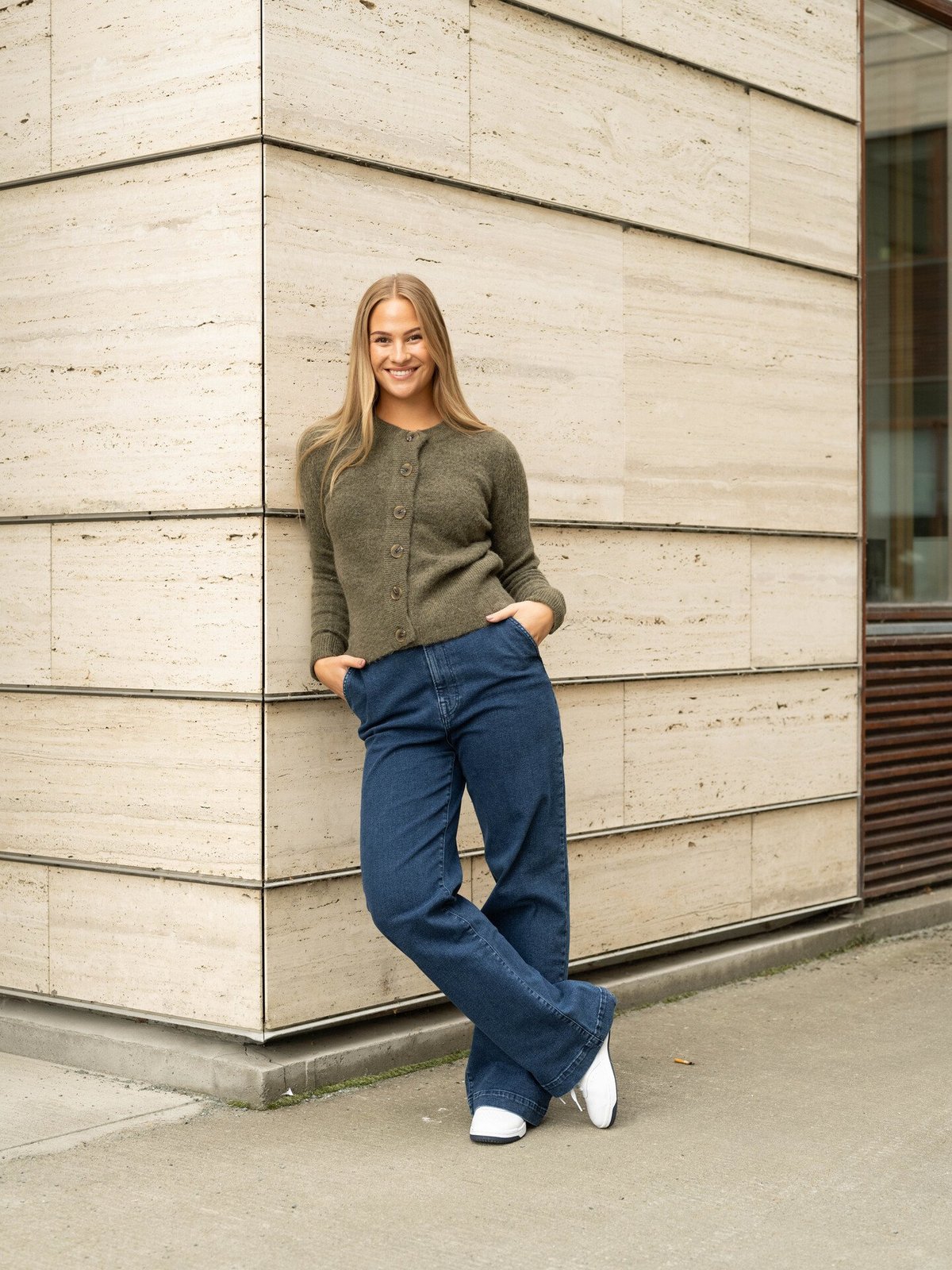 Selected Femme Sia Ras Long Sleeve Knit Cardigan Kalamata