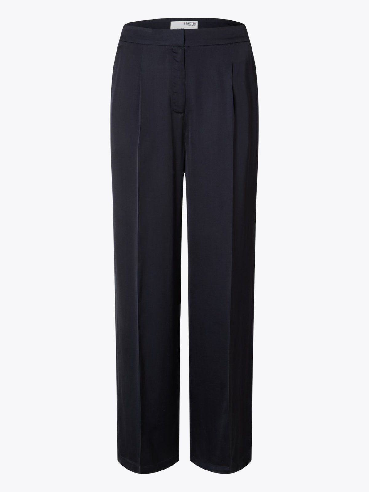 Selected Femme Talia-Tinni Mid Waist Wide Pant Blå
