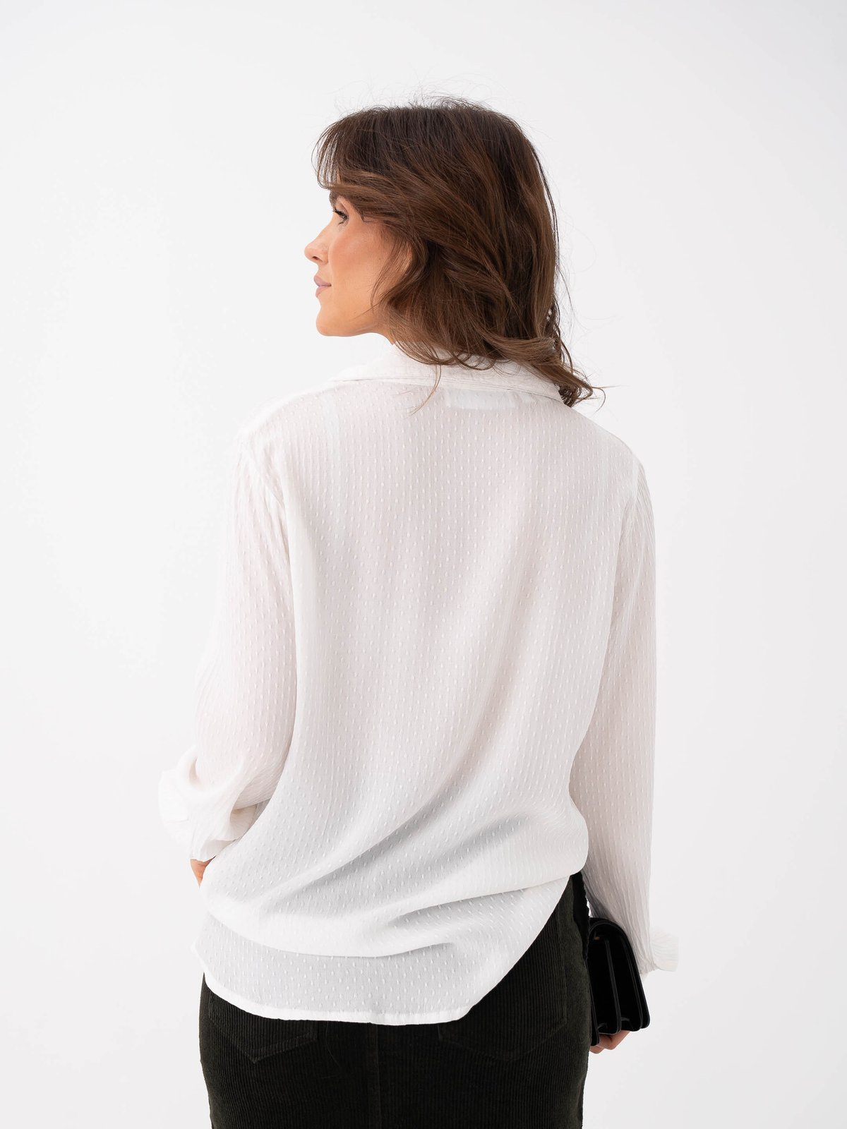 Selected Femme Kamma Long Sleeve Shirt Snow White