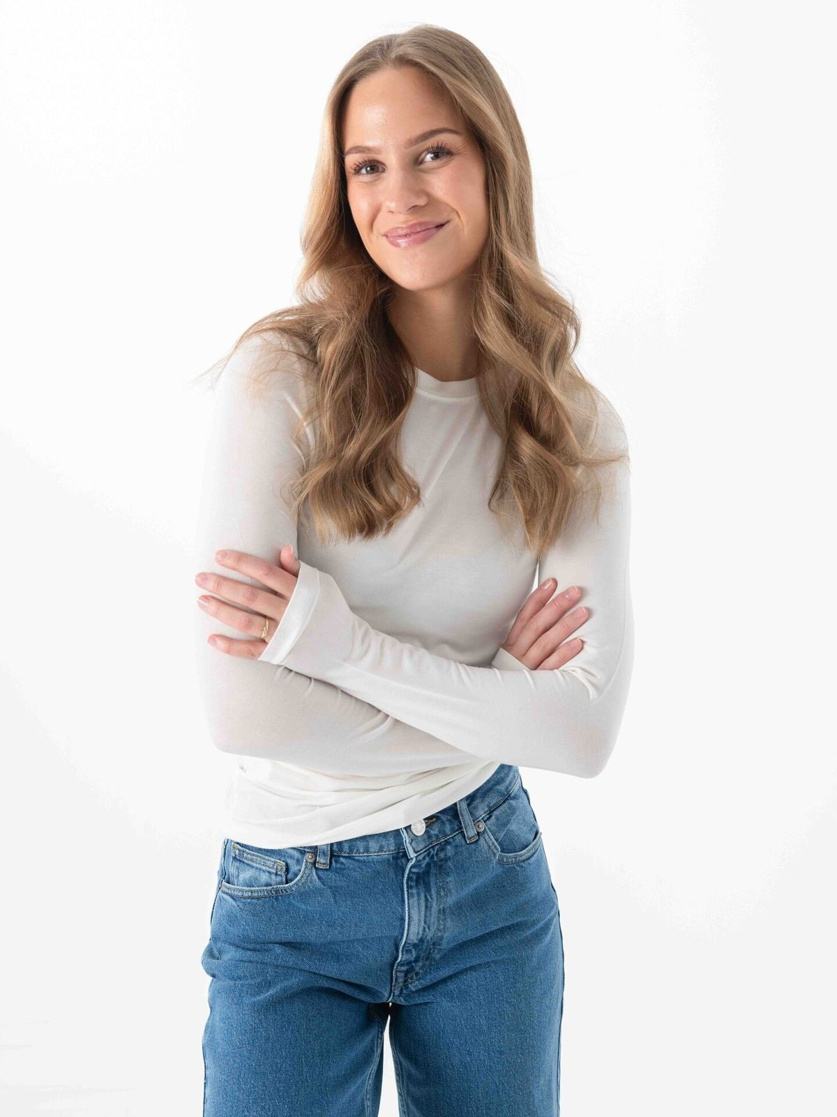 Selected Femme Manja Long Sleeve O-Neck Snow White