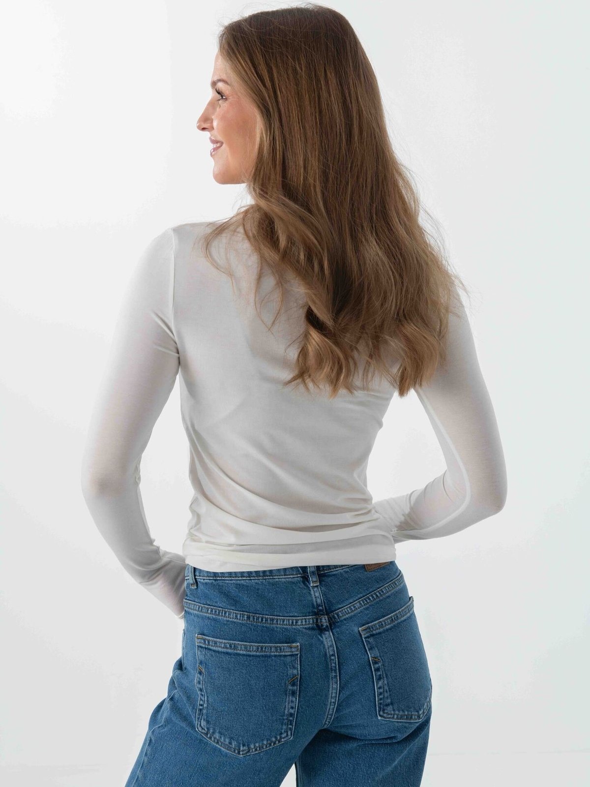 Selected Femme Manja Long Sleeve O-Neck Snow White