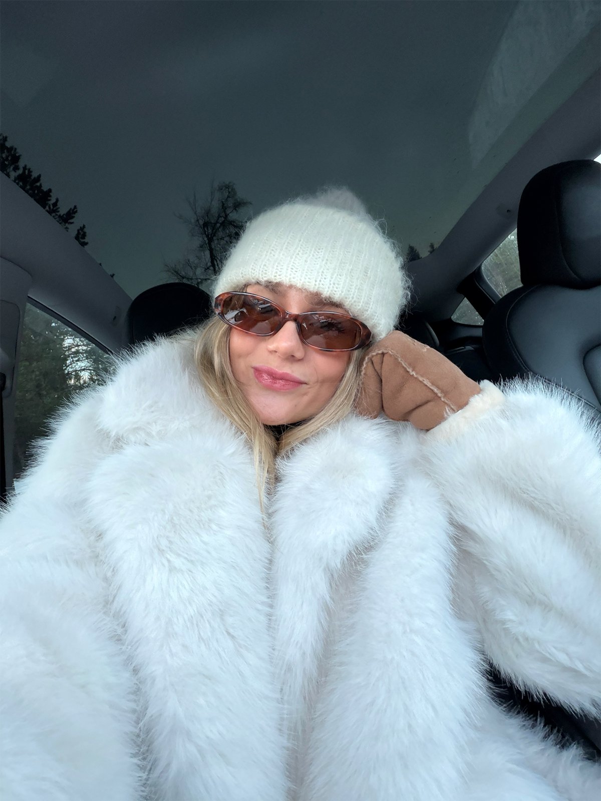 Selected Femme Fiona Alpaca Blend Beanie Birch