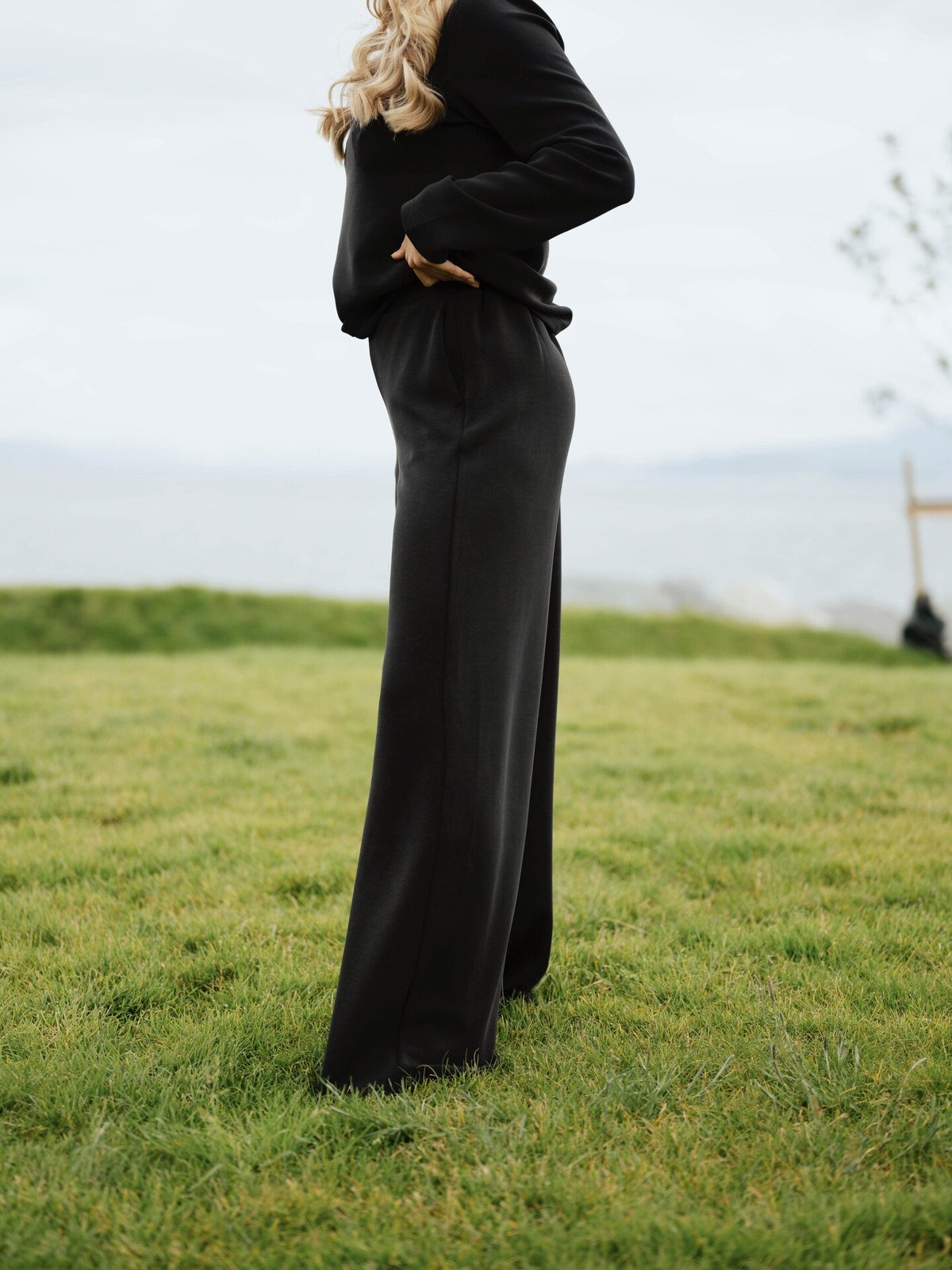 Selected Femme Tenny-Blue High Waist Pant Black