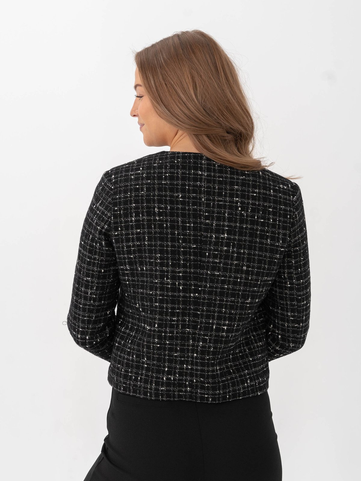 Selected Femme Wilma Long Sleeve Short Blazer Black