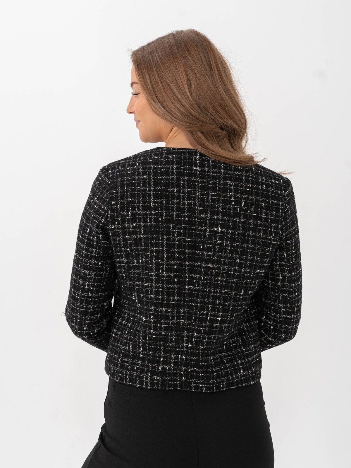 Selected Femme Wilma Long Sleeve Short Blazer Black