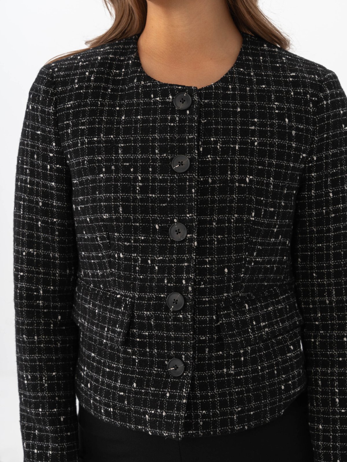 Selected Femme Wilma Long Sleeve Short Blazer Black