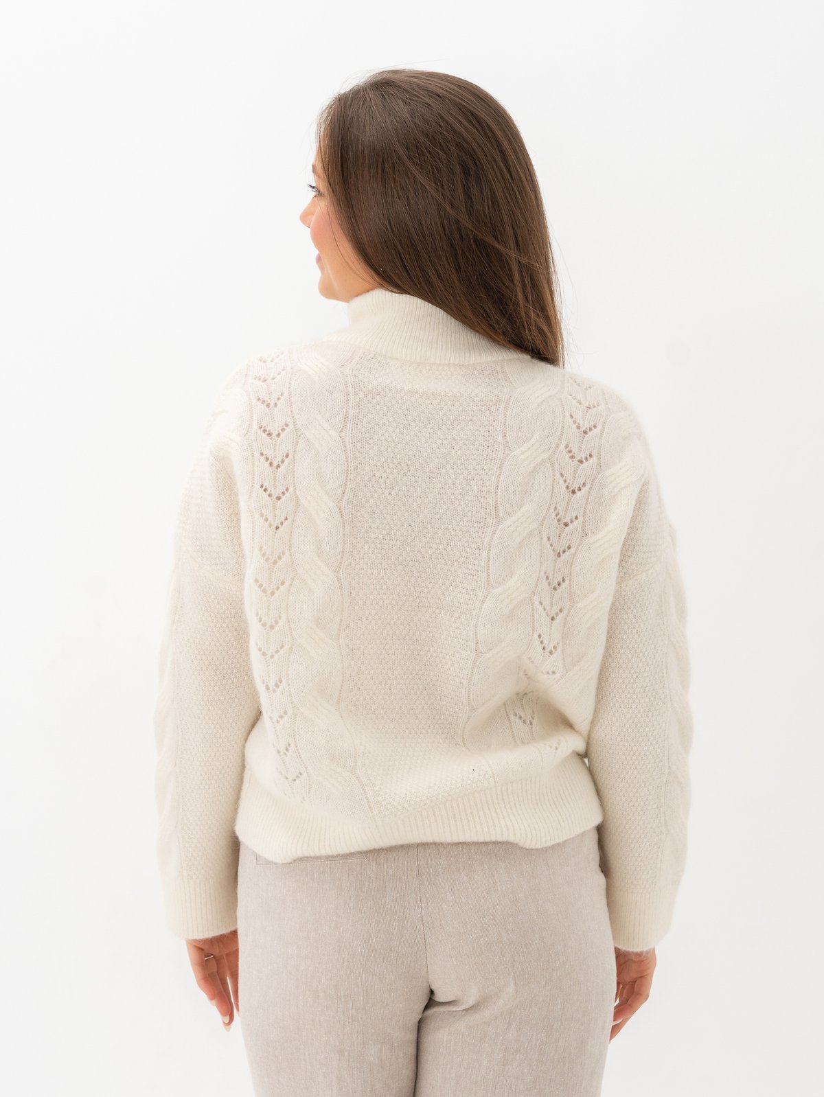 Selected Femme Vera Long Sleeve Knit Zip Cardigan Snow White