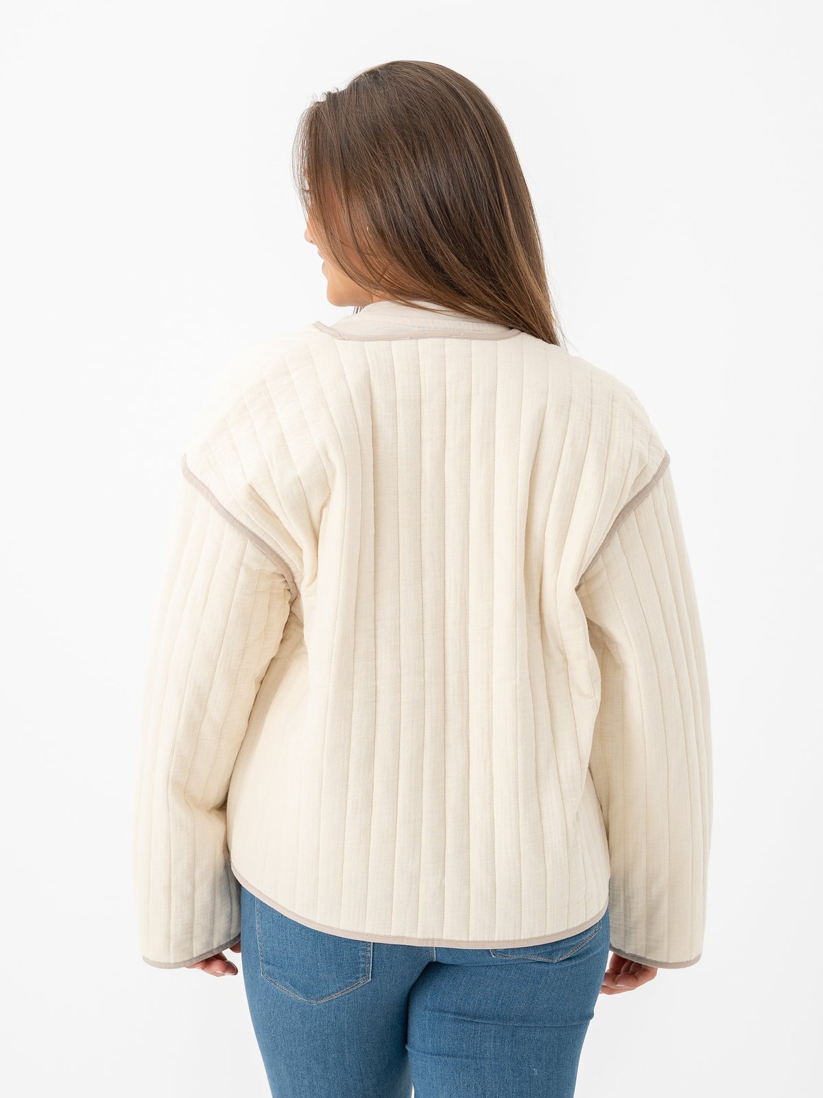 Selected Femme Linn Quilted Jacket Birch