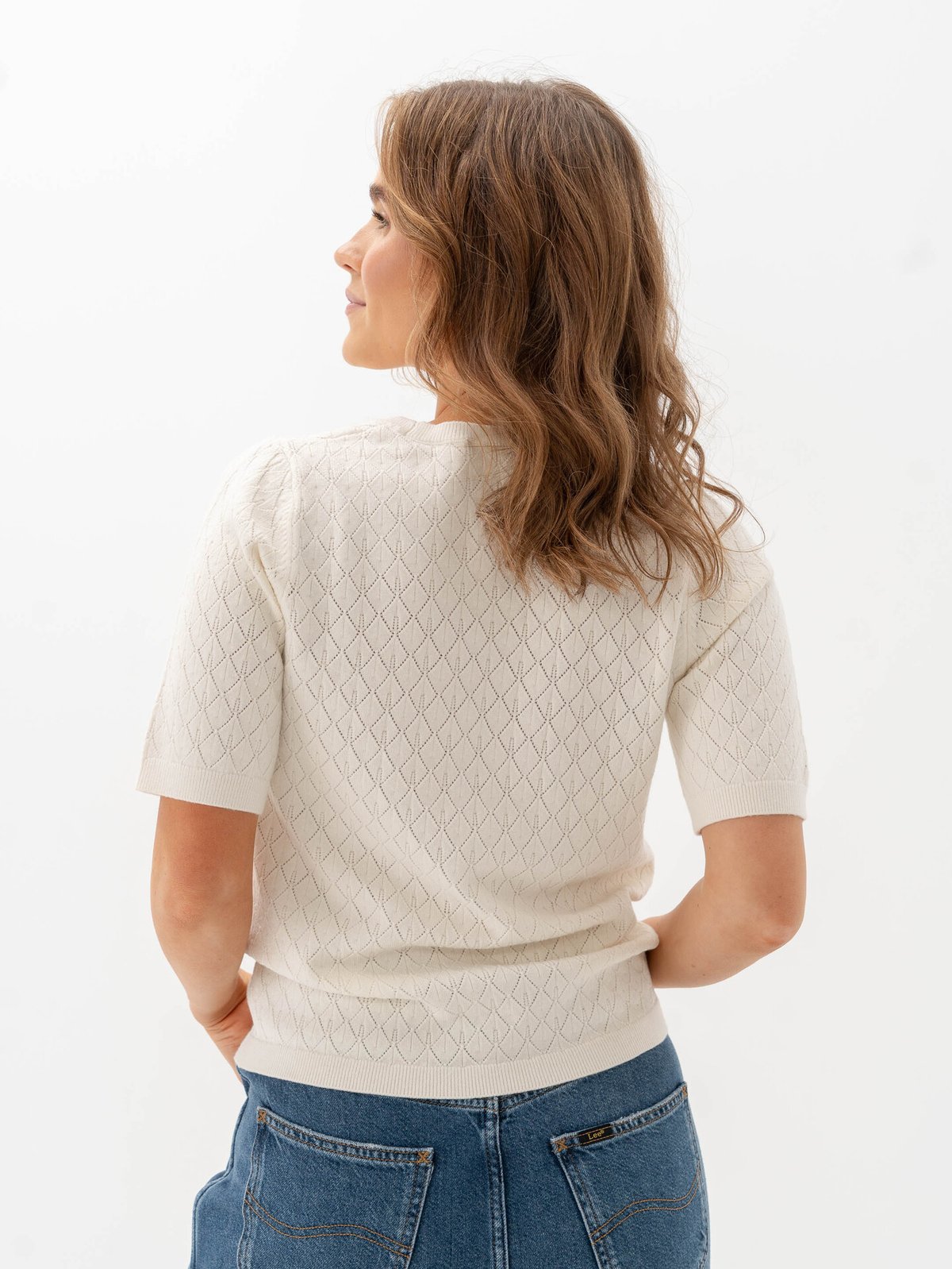 Selected Femme Helen 2/4 Knit O-Neck Birch