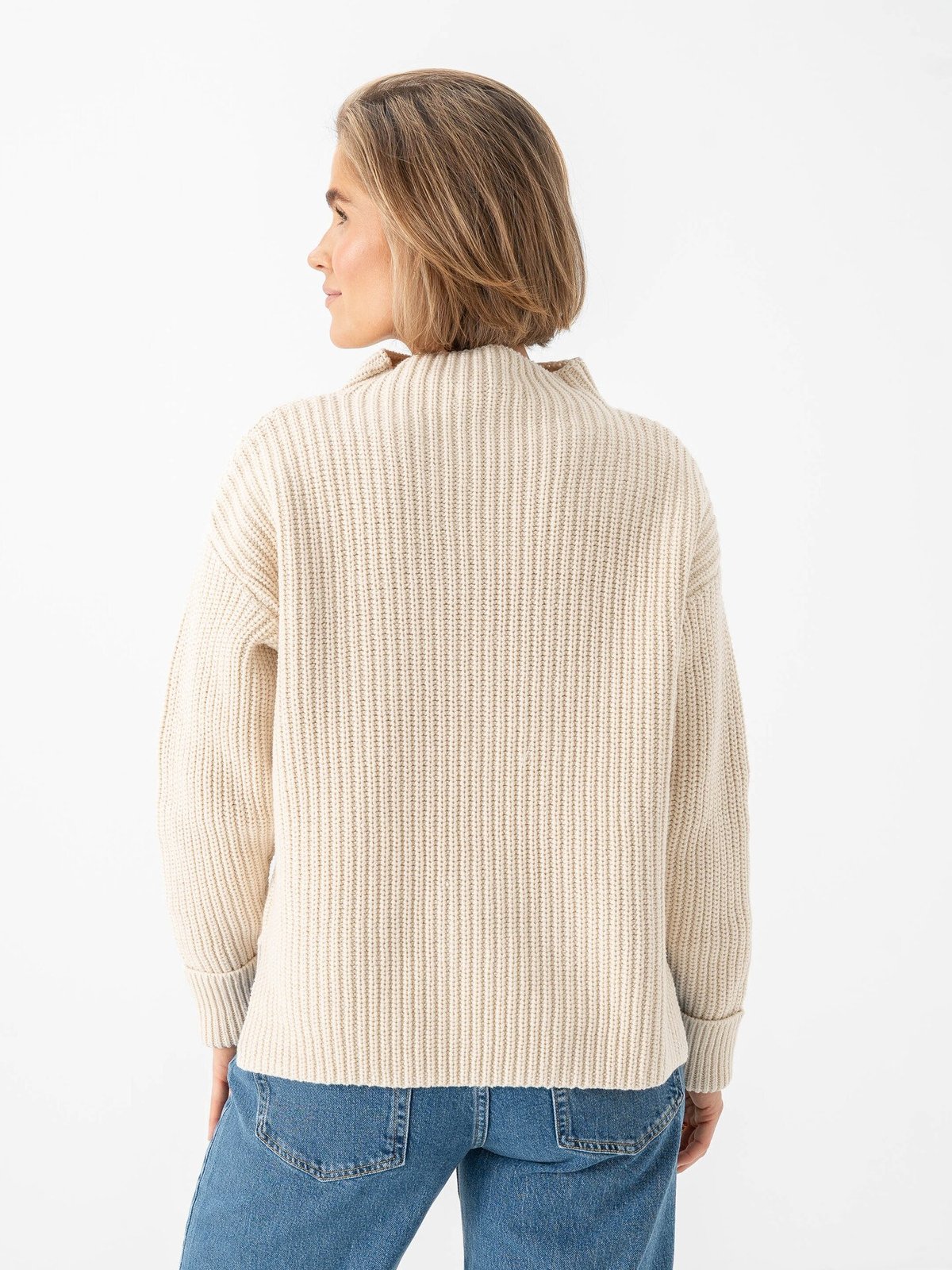Selected Femme Selma Sus Long Sleeve Knit Pullover Birch