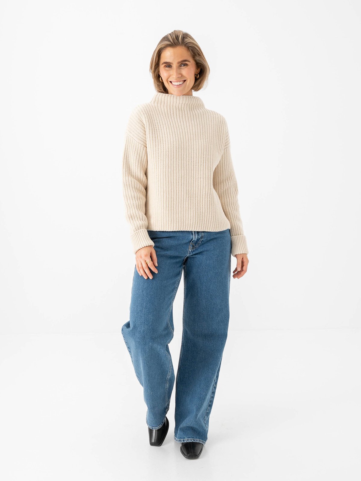 Selected Femme Selma Sus Long Sleeve Knit Pullover Birch