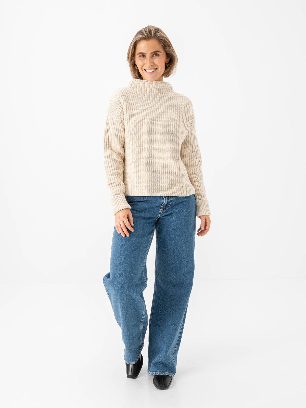 Selected Femme Selma Sus Long Sleeve Knit Pullover Birch