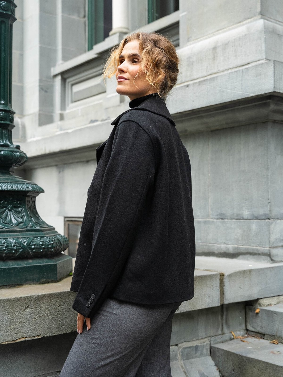 Selected Femme Alma Lano Jacket Black