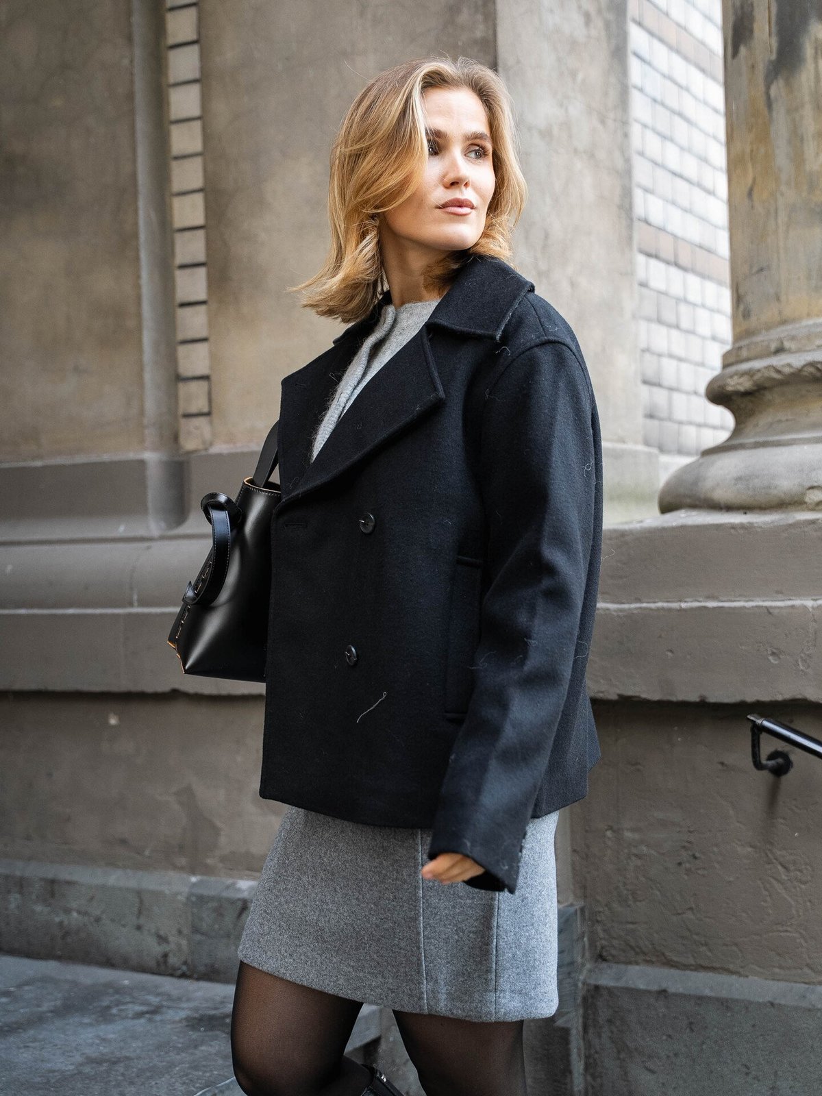 Selected Femme Alma Lano Jacket Black