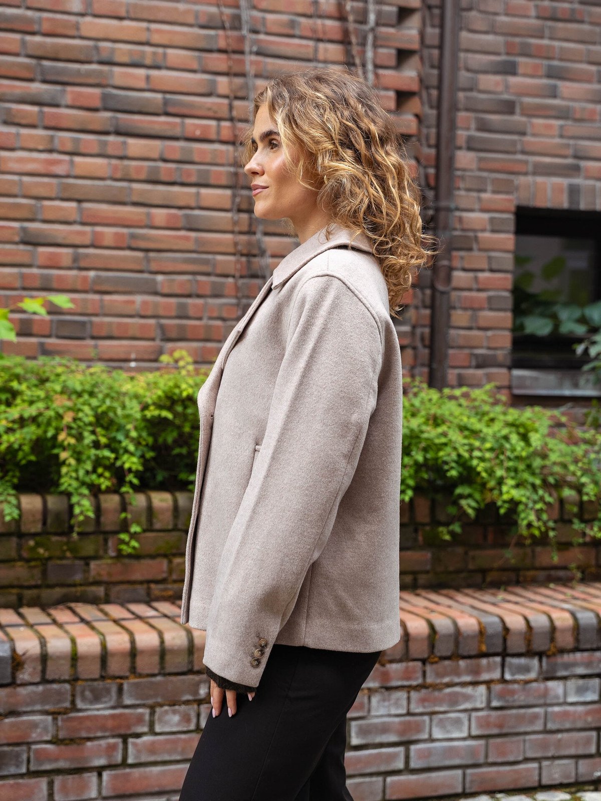 Selected Femme Alma Lano Jacket Sandshell Melange