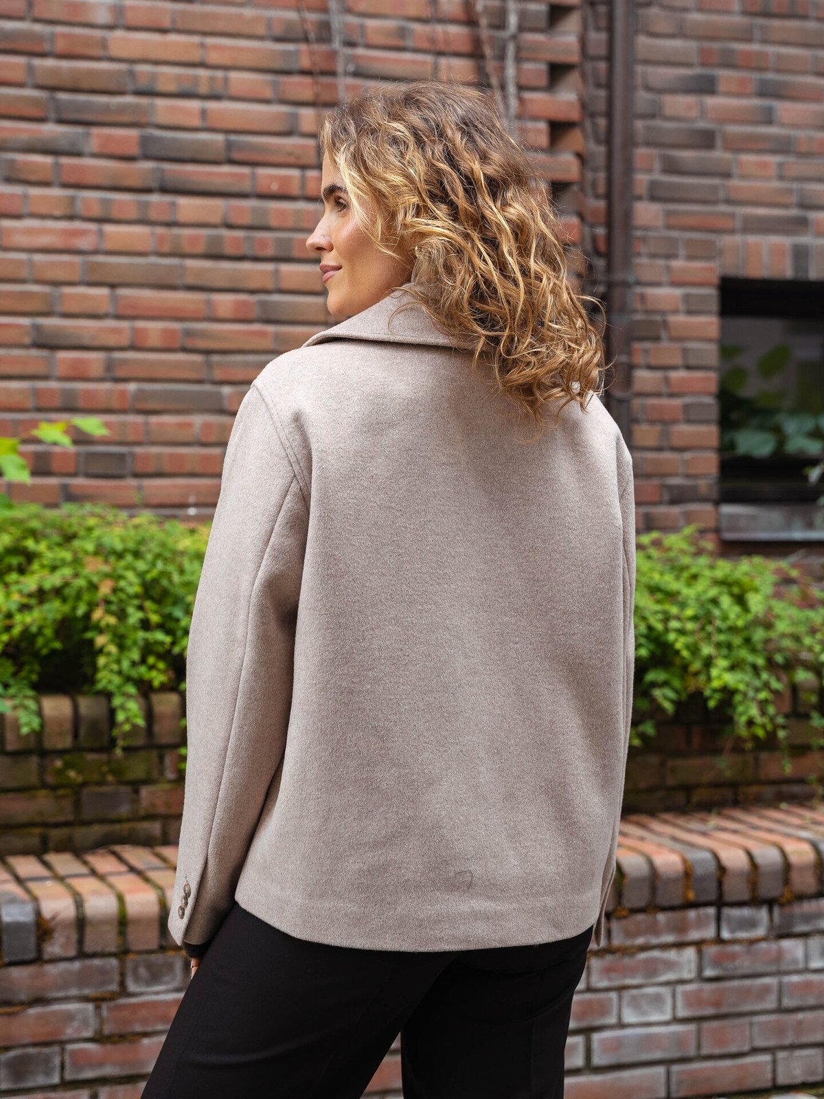 Selected Femme Alma Lano Jacket Sandshell Melange