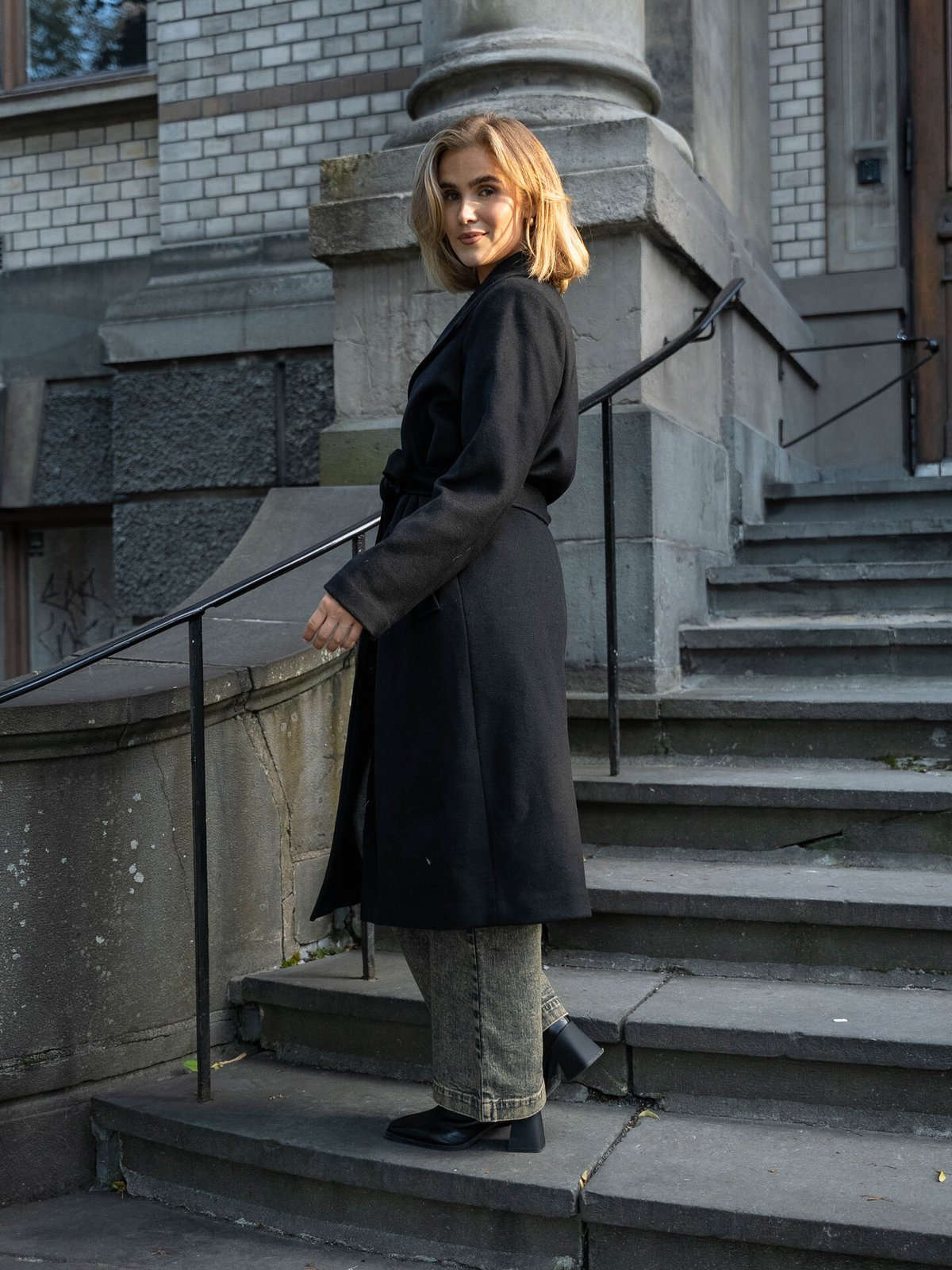 Selected Femme Rosa Lano Coat Black