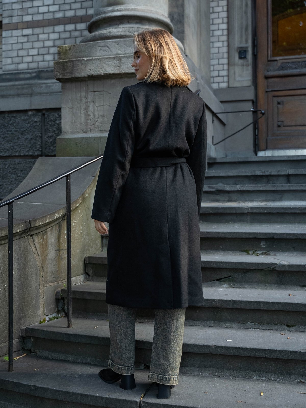 Selected Femme Rosa Lano Coat Black