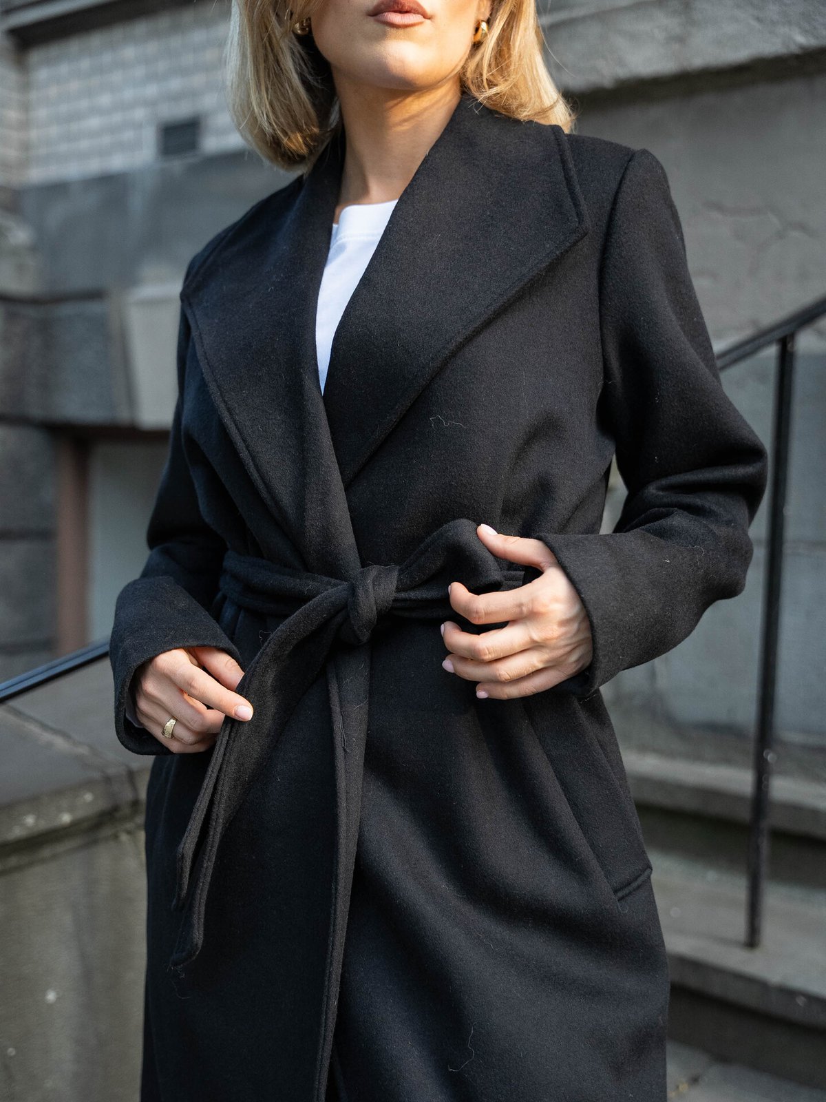 Selected Femme Rosa Lano Coat Black