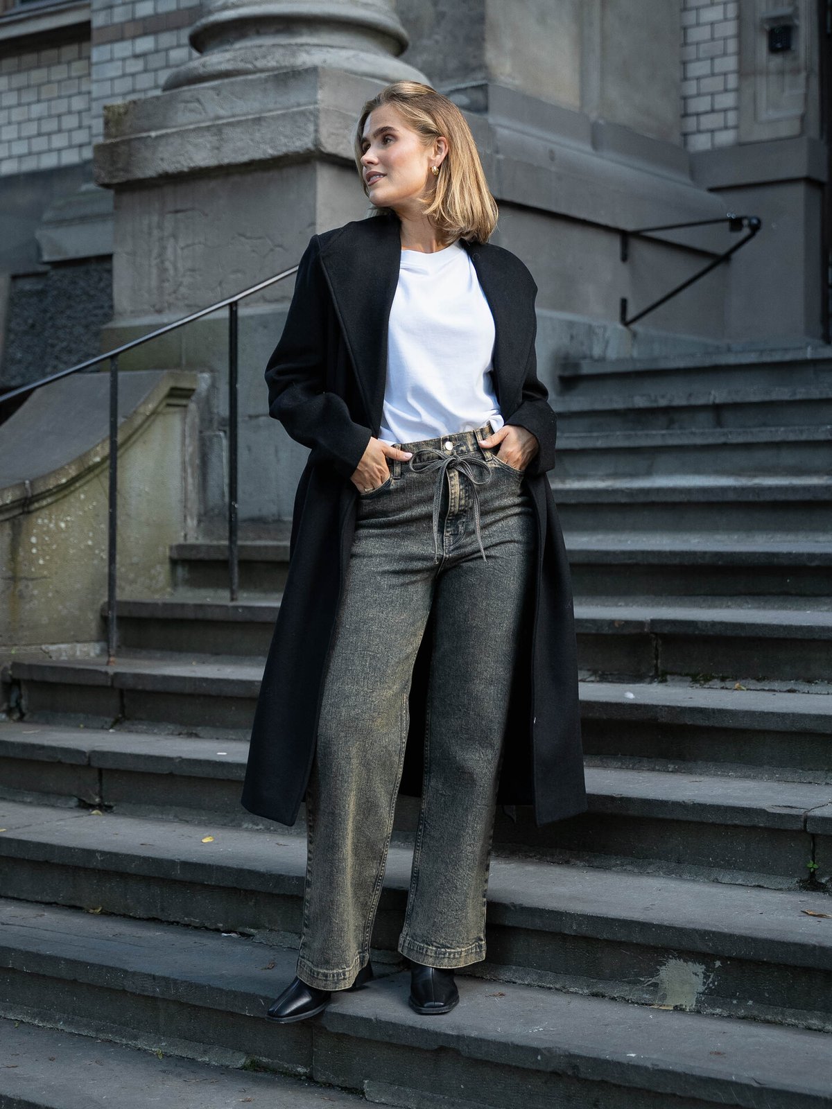Selected Femme Rosa Lano Coat Black