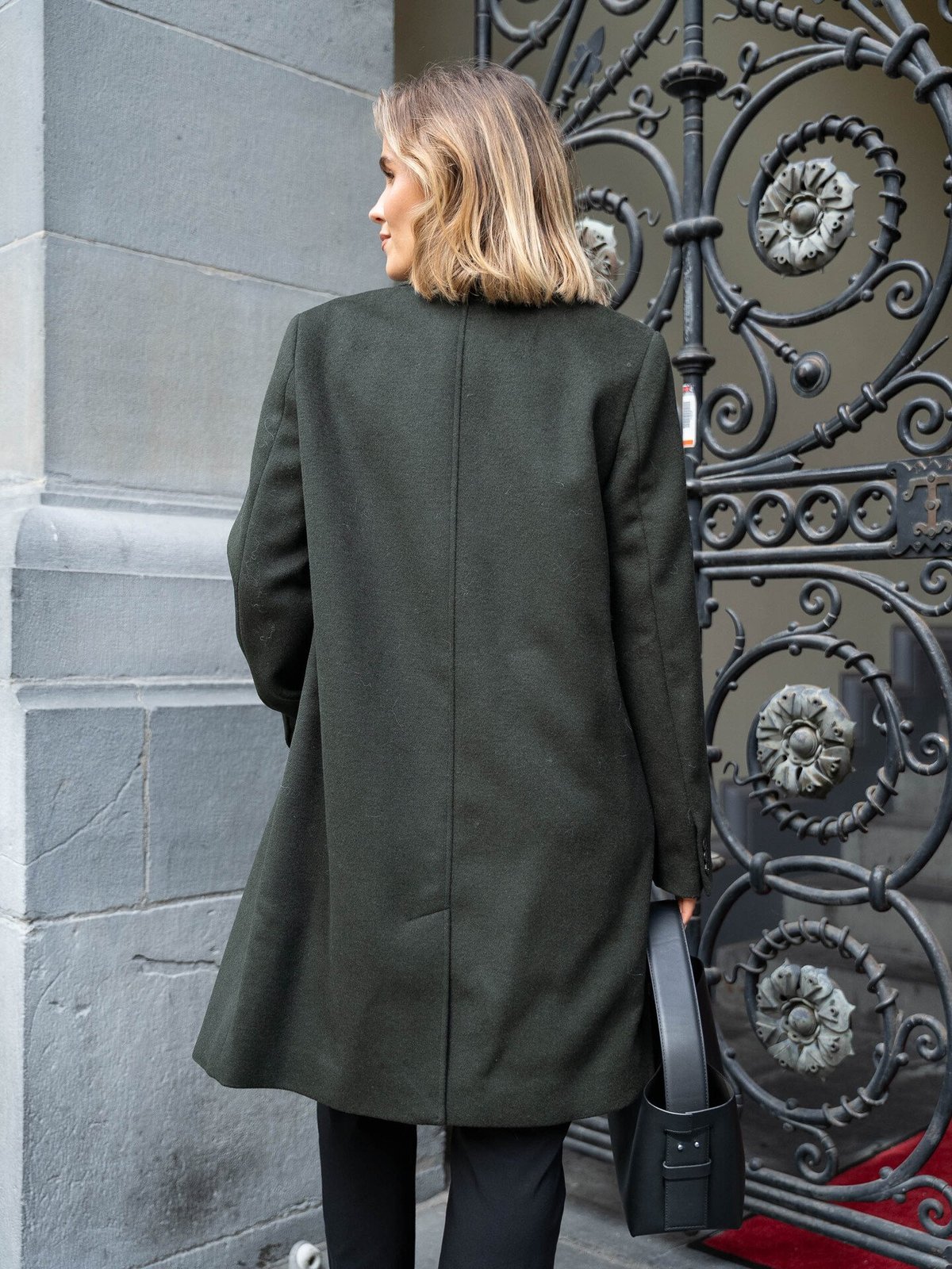 Selected Femme Sasja Lano Coat Deep Depths MELANGE