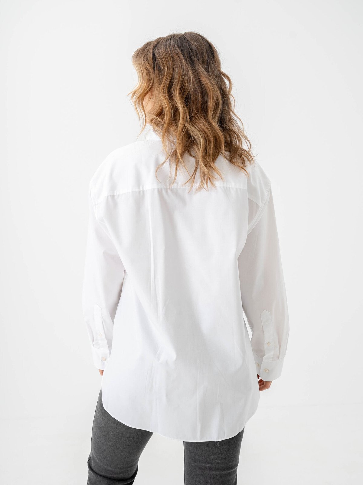 Selected Femme Ester Long Sleeve Oversize Shirt Bright White