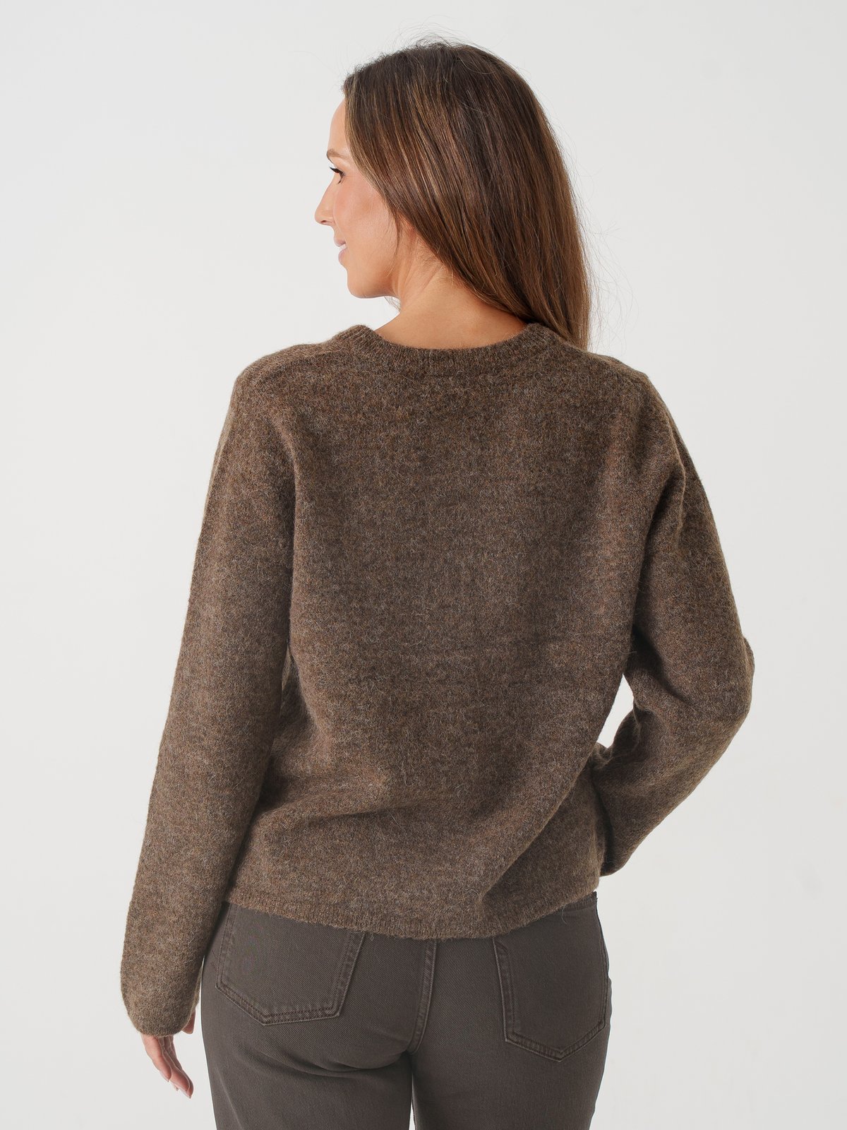 Selected Femme Lulu New Long Sleeve Knit Cardigan Dachsund