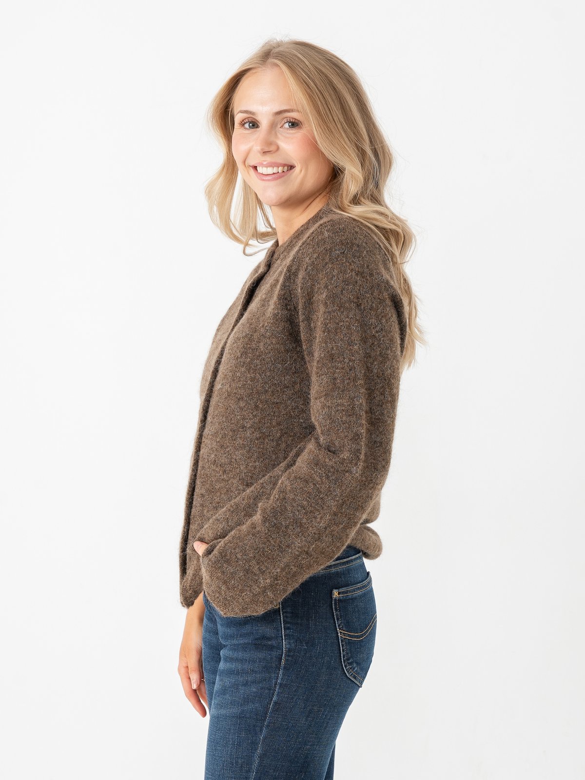 Selected Femme Lulu New Long Sleeve Knit Cardigan Dachsund