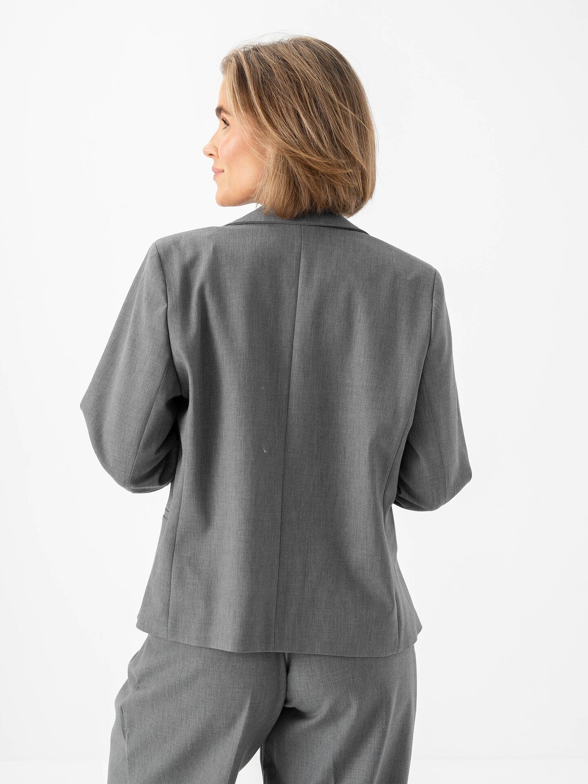 Selected Femme Rita Lano Blazer Medium Grey Melange MELANGE