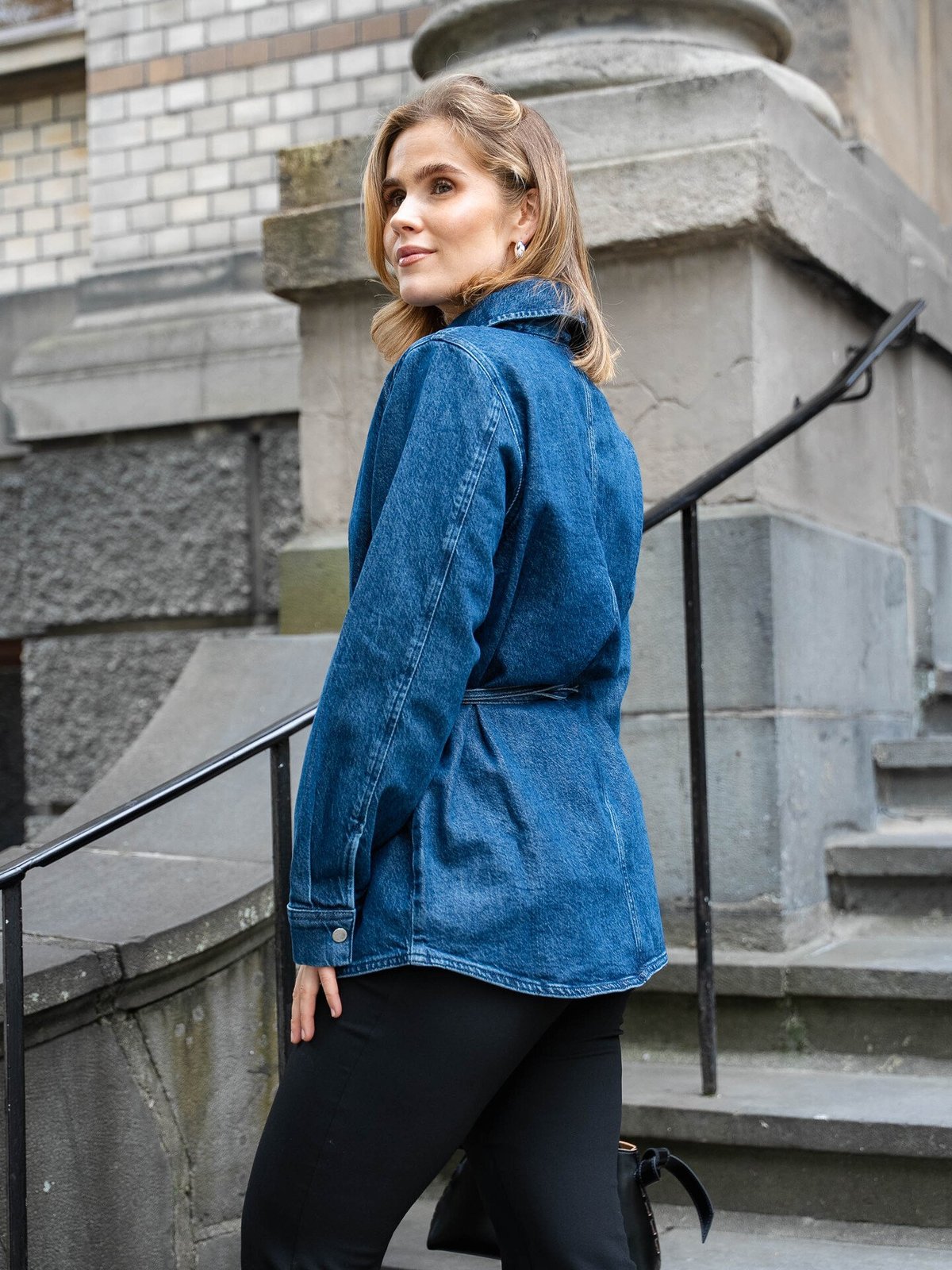 Selected Femme Relaxed Selma-Noa Long Sleeve Denim Shirt Medium Blue Denim