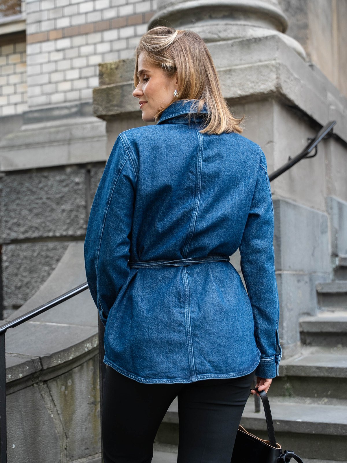 Selected Femme Relaxed Selma-Noa Long Sleeve Denim Shirt Medium Blue Denim