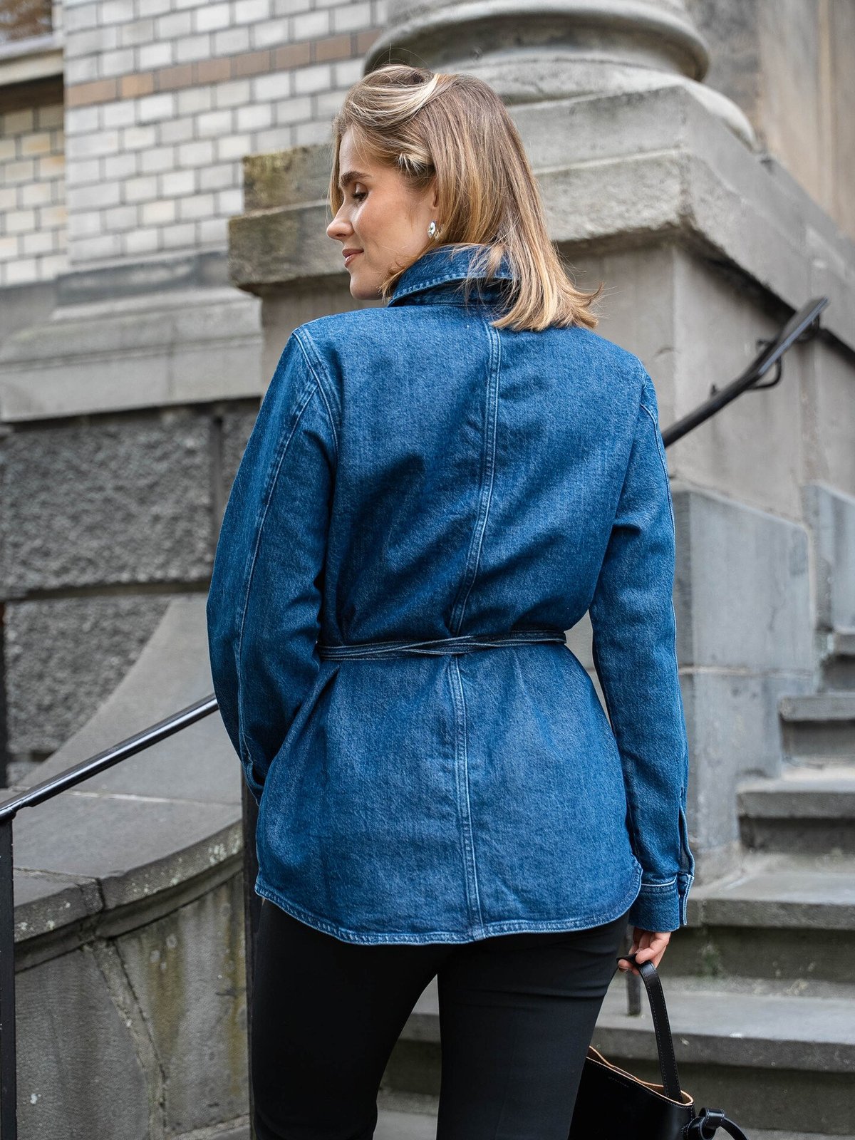 Selected Femme Relaxed Selma-Noa Long Sleeve Denim Shirt Medium Blue Denim