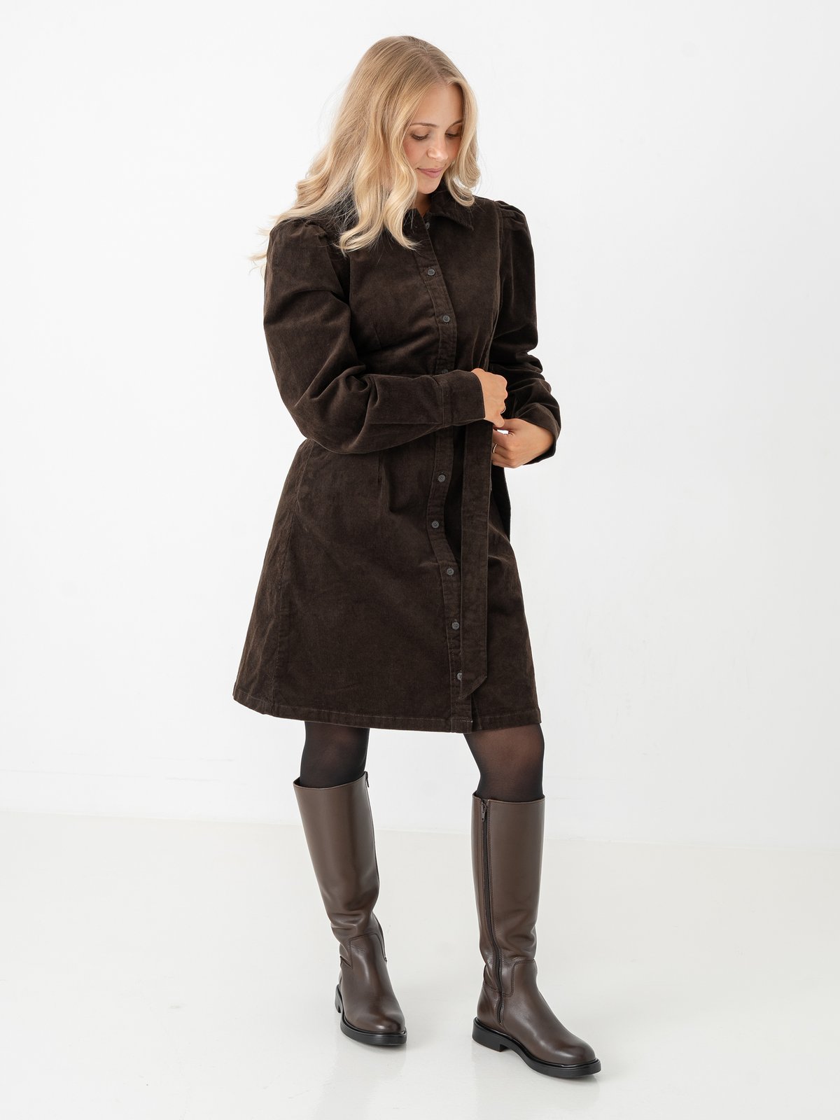 Selected Femme Runa Short Corduroy Dress Delicioso
