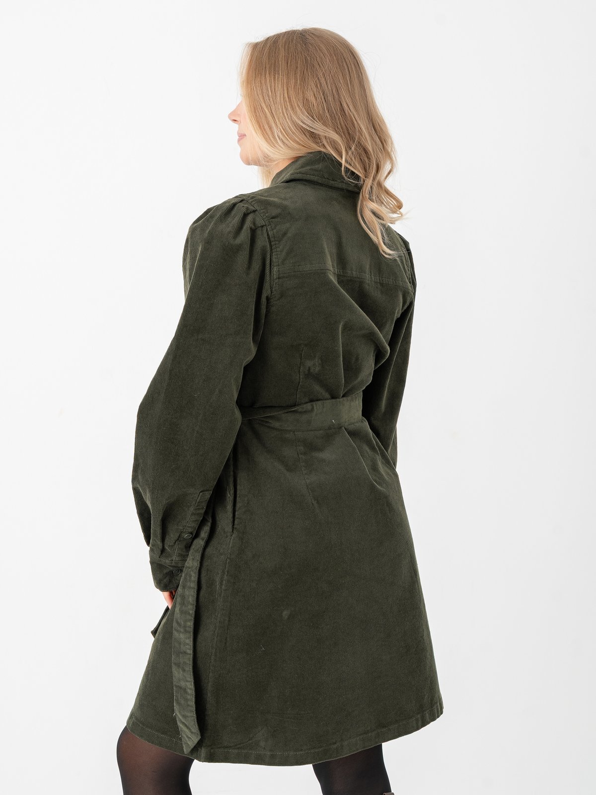 Selected Femme Runa Short Corduroy Dress Deep Depths